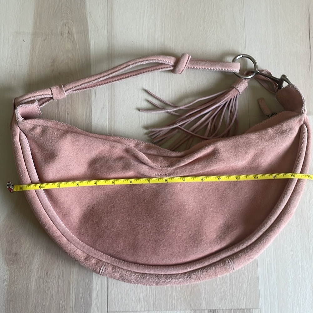 Vintage Fossil Y2k suede hobo bag with tassel - Picture 11 of 13
